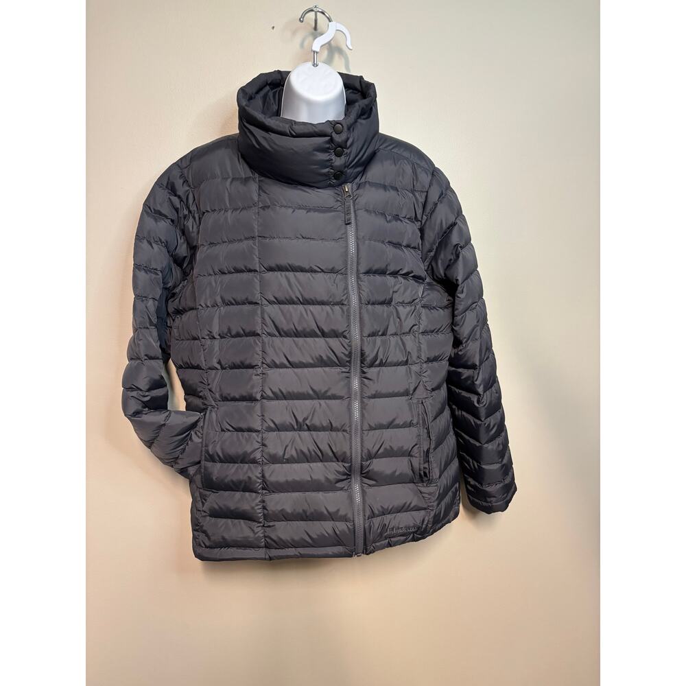 LL Bean Downtek zipper front 3 snap collar, XL regular, womens’s, gray